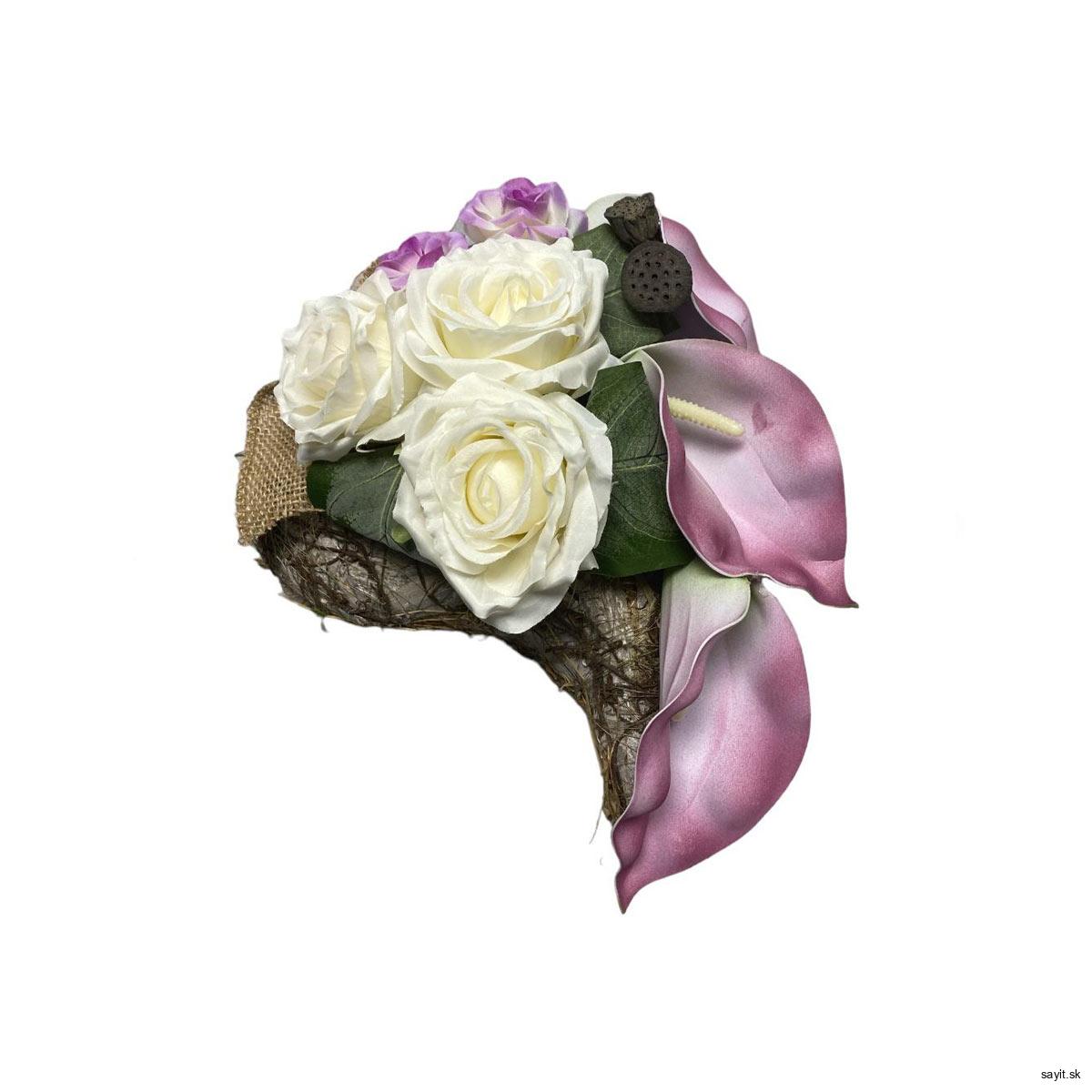 Ikebana White & Pink Memory
