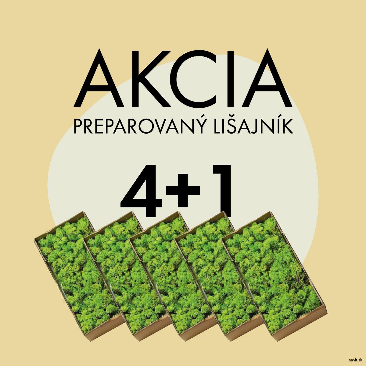 Akcia 4+1 Mach preparovaný lišajník 2,5 KG