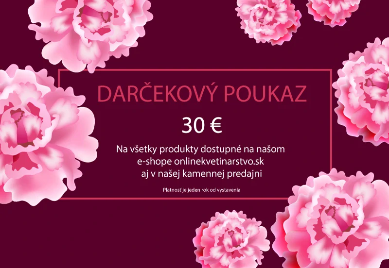 Darčekový voucher 30€