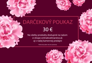 Darčekový voucher 30€