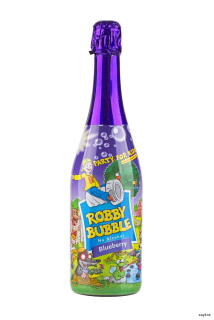 Robby Bubble Blueberry sýtený nealkoholický nápoj ochutený 0,75L